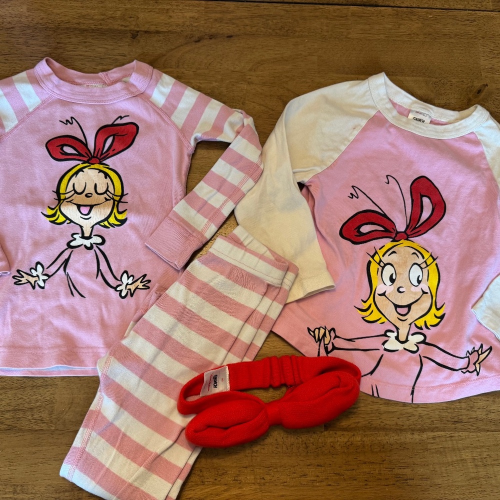 Hanna Andersson The Grinch Cindy Lou bundle - 4T